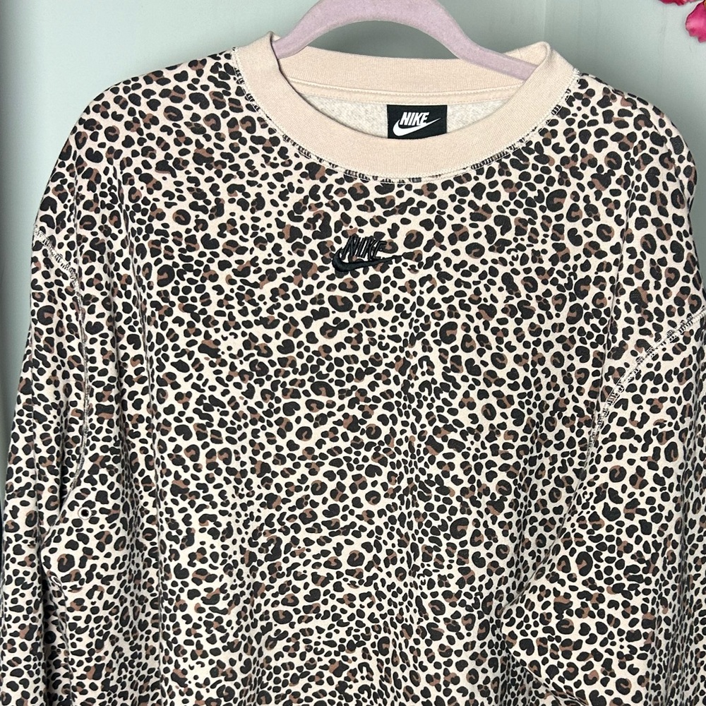 Nike leopard print sweatshirt